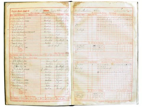 1868 Aboriginal Cricket Tour Scorebook