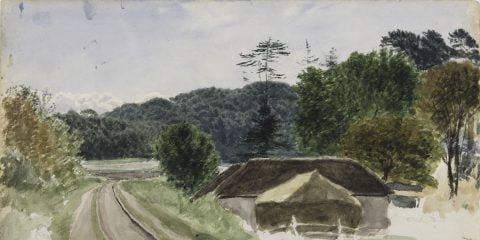 Landscape With Building And Road