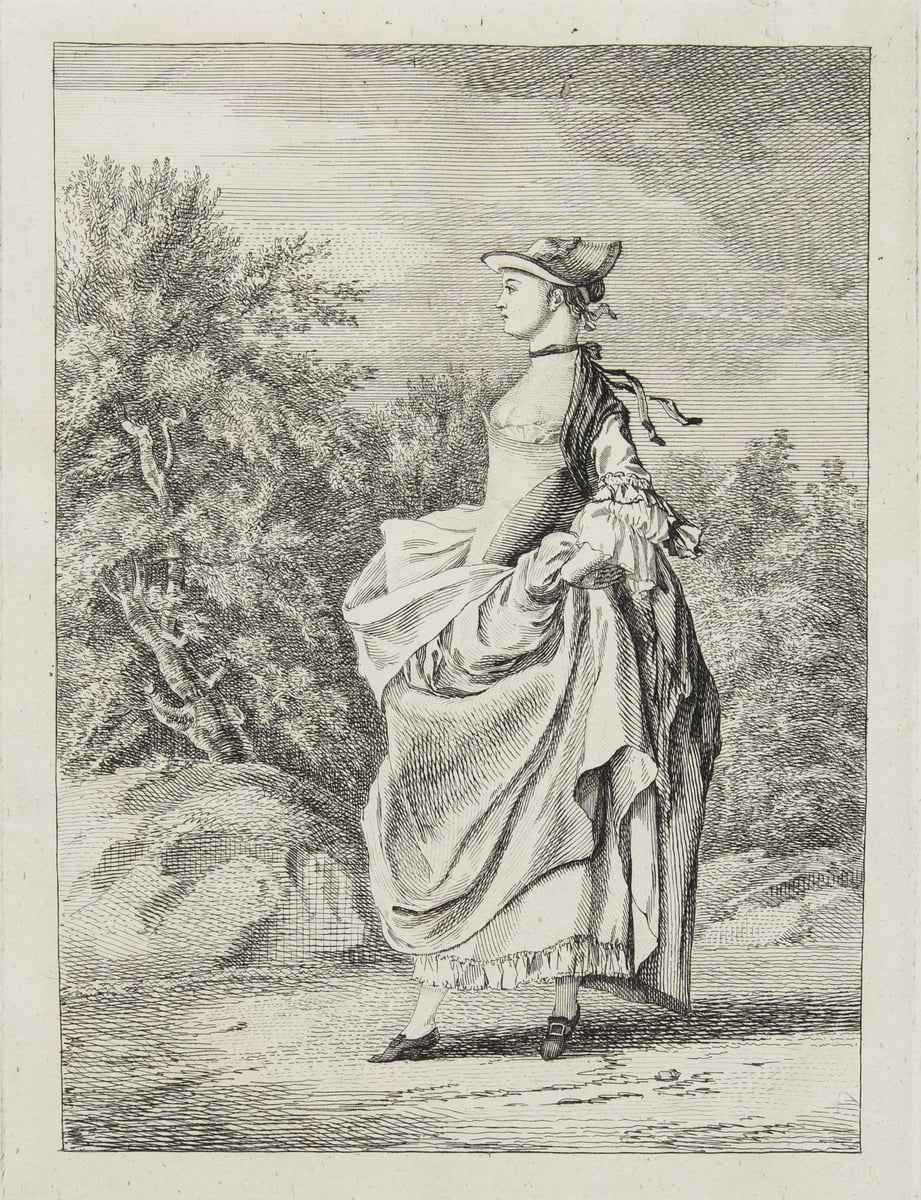 Woman With Raised Skirt