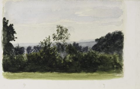 Landscape With Forested Mountains