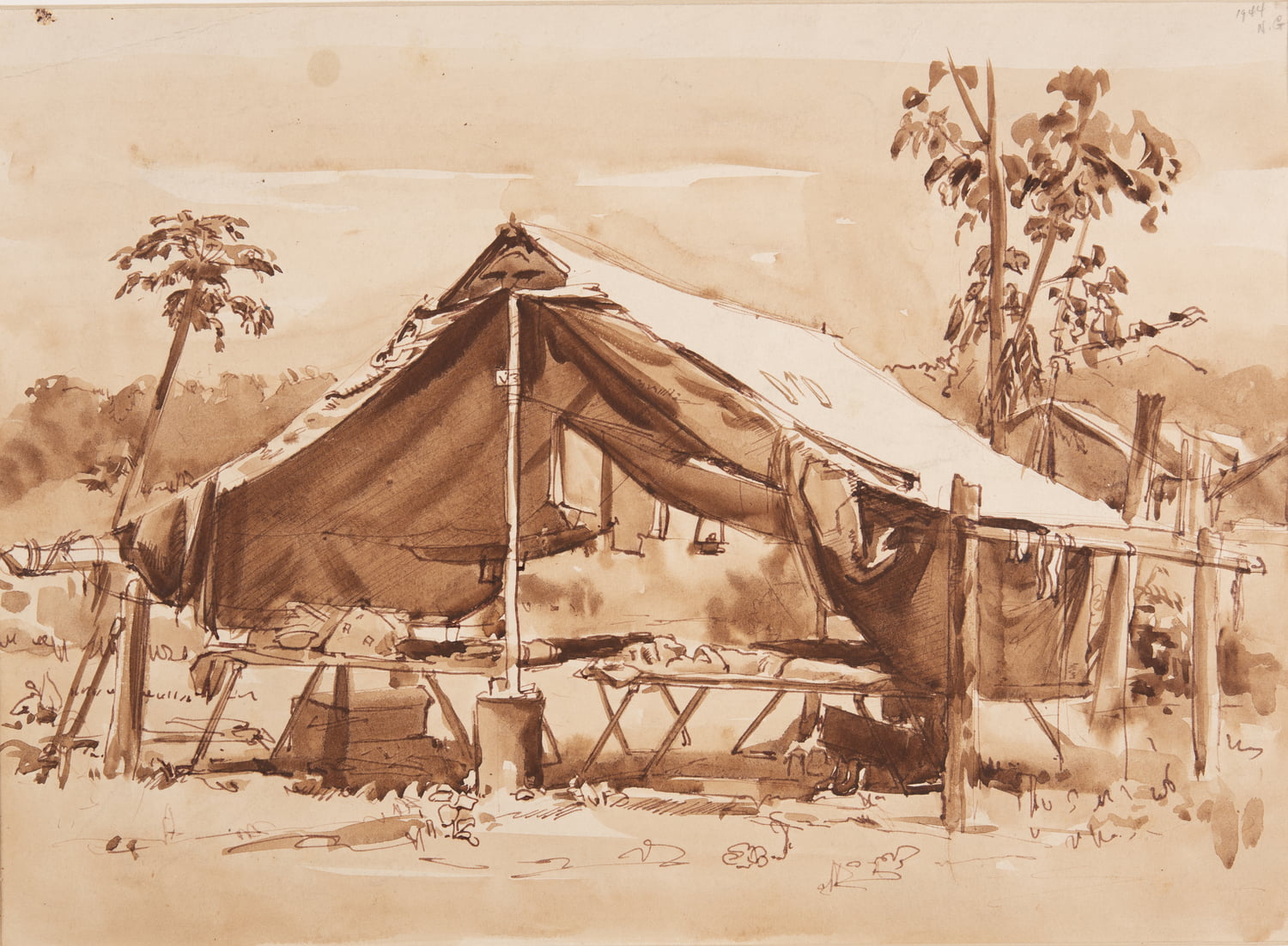 Soldiers Tent, New Guinea