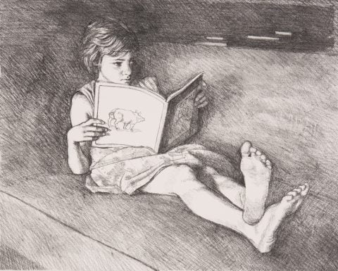 Young Girl Reading