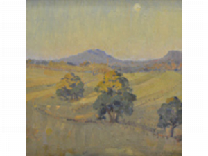 Horace Trenerry, 'Purple Haze', c.1966, oil on board. Purchased by the Hamilton Gallery Trust Fund 1966.