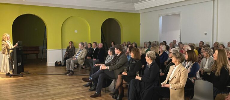 Friend's Luncheon Q&A after Mickey Robertson's insights on Glenmore House.