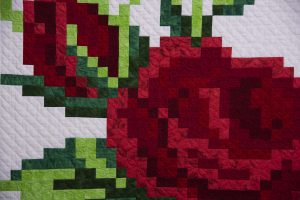 Quilt detail - A Touch of Ruby, Hamilton Quilters Inc